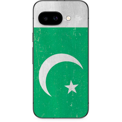 Pakistan Flag Distressed Google Pixel 9a Skin